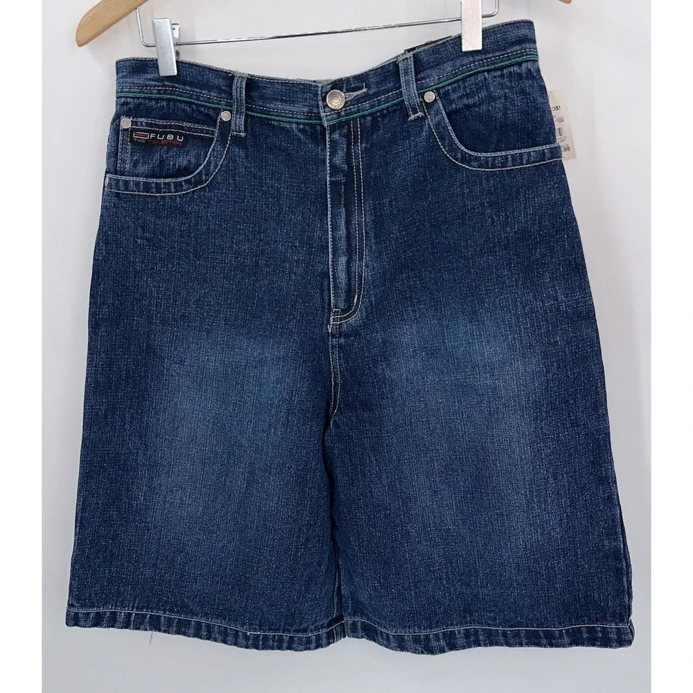 Fubu The Collection Jean Shorts Kids 20‎ Men's 30 Baggy Y2K Retro Skate VTG New